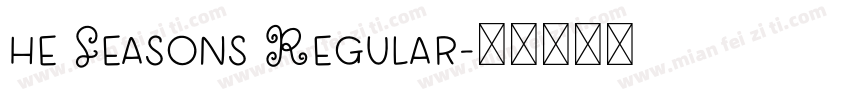 he Seasons Regular字体转换